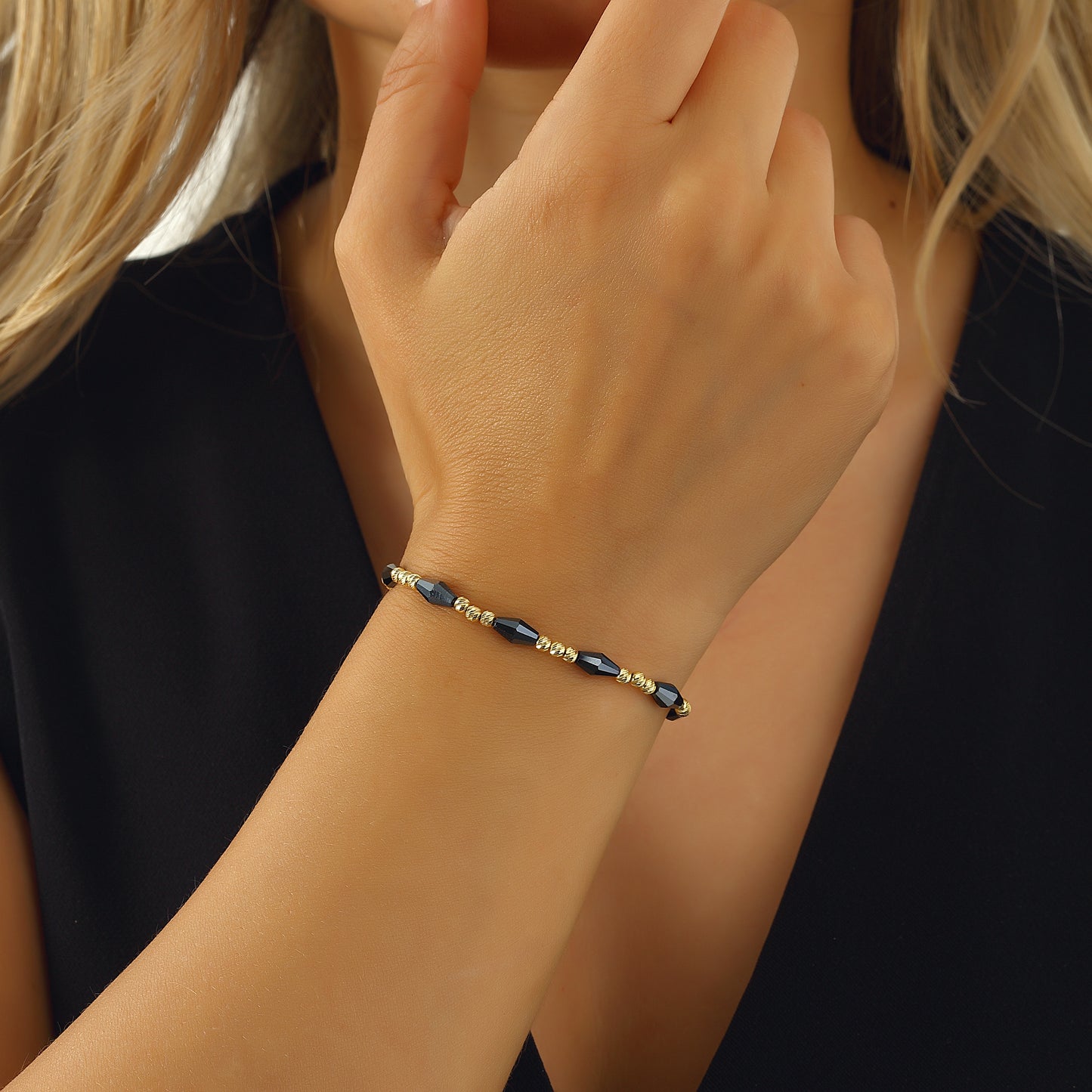 Lapis Lazuli Stone Silver Chain Bracelets 14k Gold Plated 925 Sterling Silver Jewelry