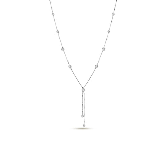 Collier goutte Lariat, bijoux en argent Sterling 925