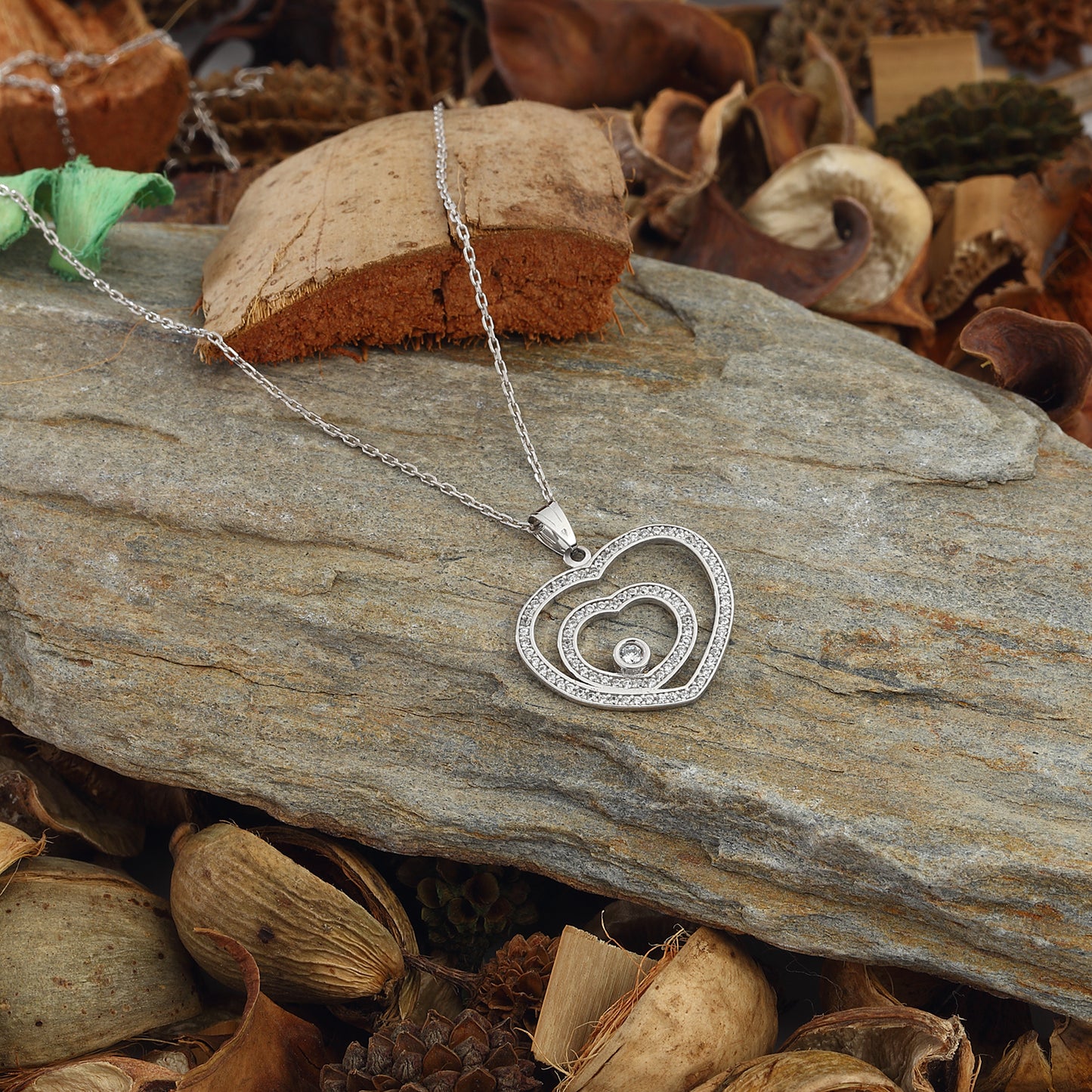 Heart Necklace, love icon, 925 Sterling Silver Jewelry