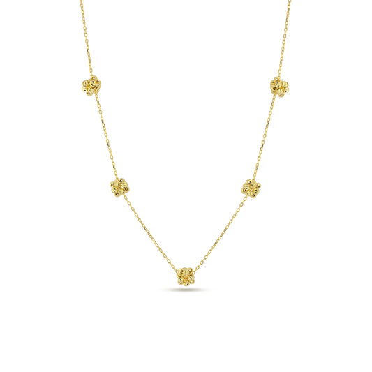 Chaîne de collier à boucle d'amour, bijoux en argent sterling 925 plaqué or 14 carats