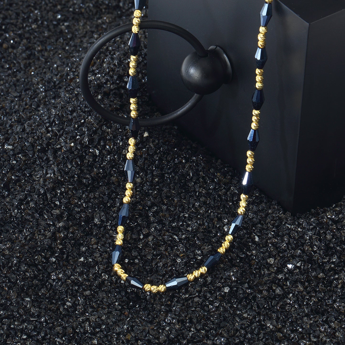 Lapis Lazuli Stone Silver Chain Necklace 14k Gold Plated 925 Sterling Silver Jewelry