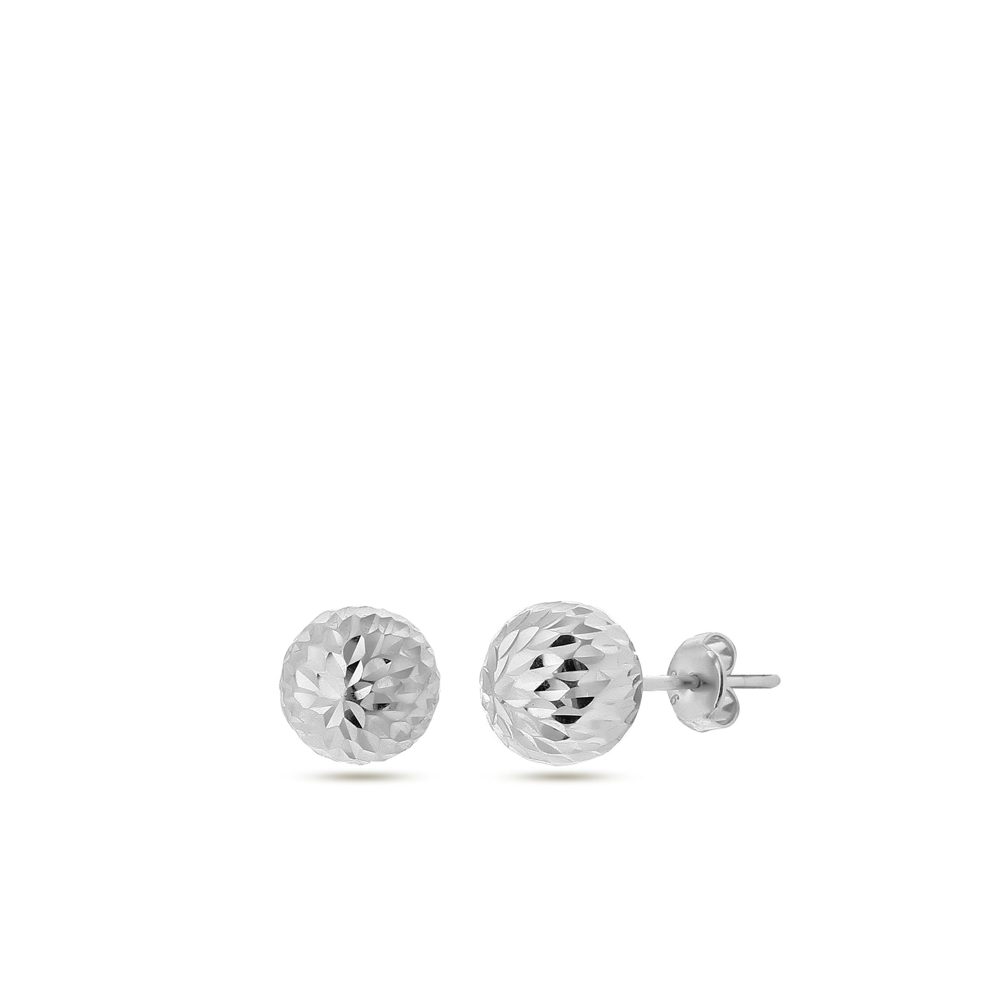 Stud Ball Earrings 925 Sterling Silver Jewelry